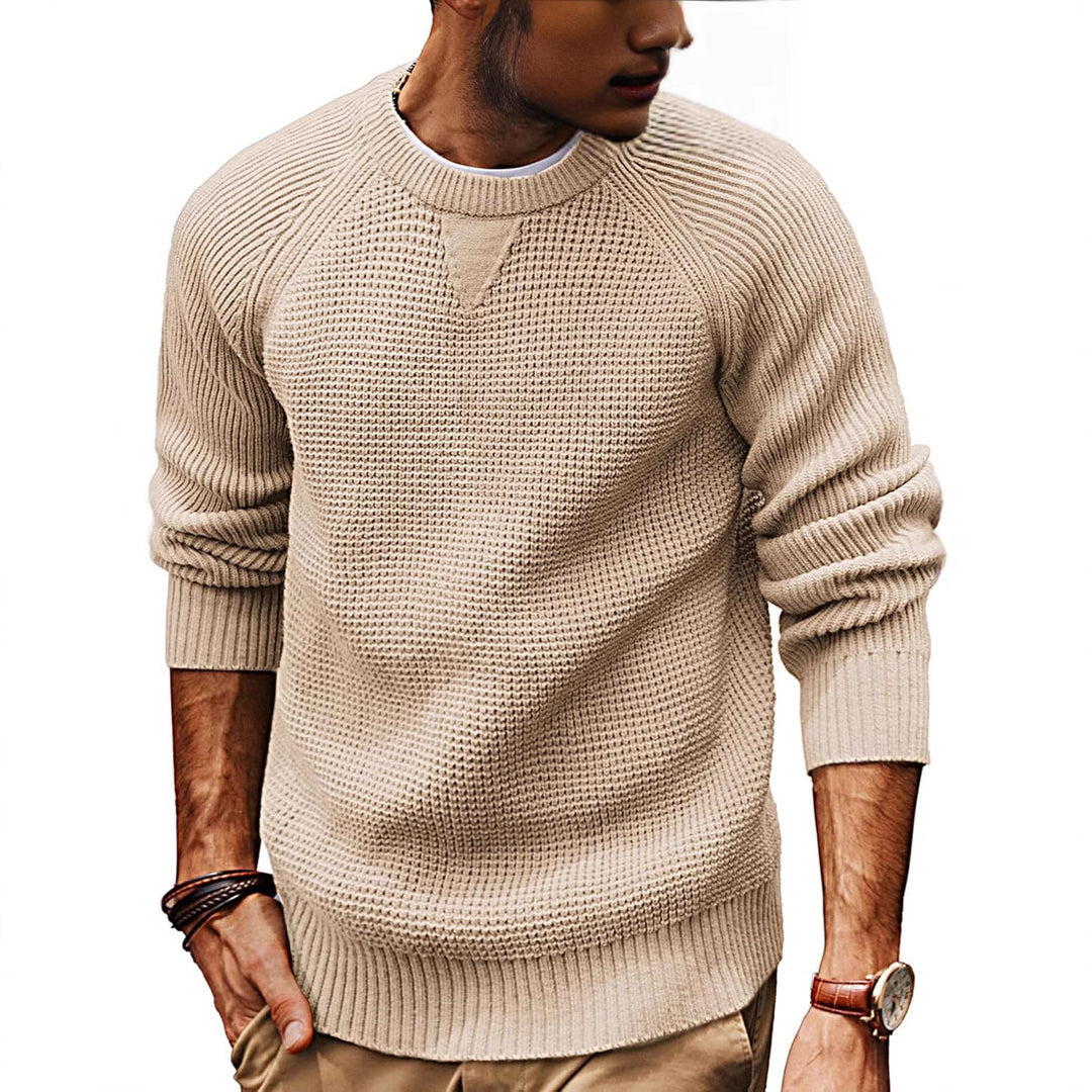 Herren strukturiertes Pullover mit lässigem Schnitt Drune