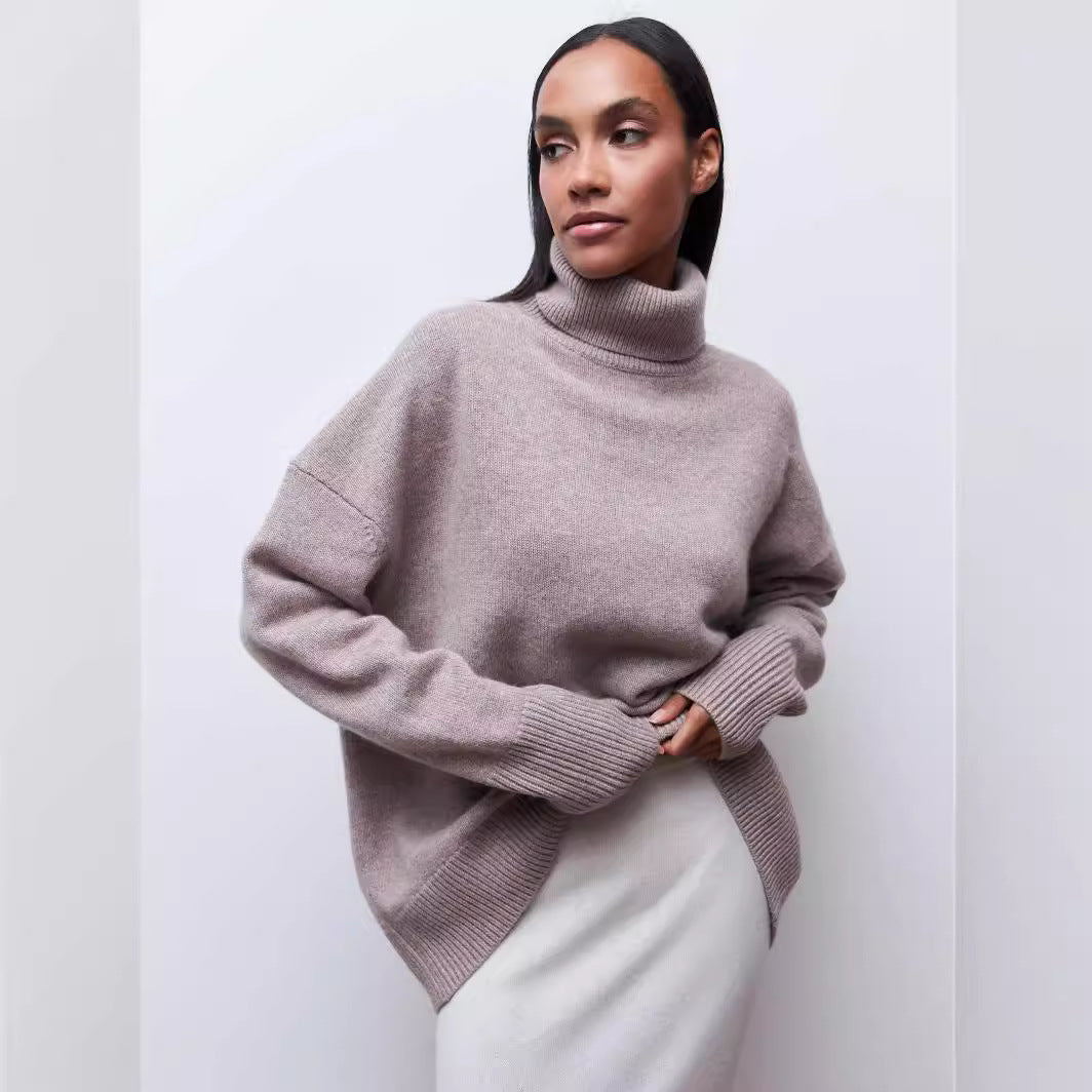Damen Turtleneck-Pullover Drune