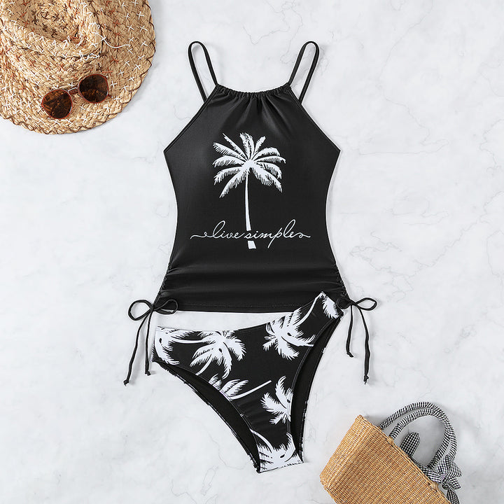 Damen Tankini mit elegantem Palmenmotiv Drune