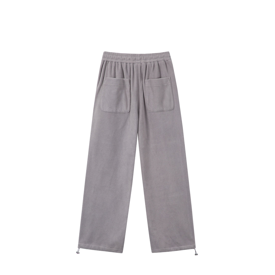 Damen Weite Fleece-Jogginghose mit Tunnelzugbund, Eingrifftaschen und verstellbarem Saum Drune