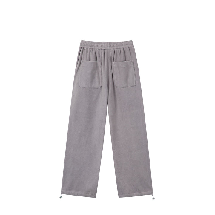 Damen Weite Fleece-Jogginghose mit Tunnelzugbund, Eingrifftaschen und verstellbarem Saum Drune