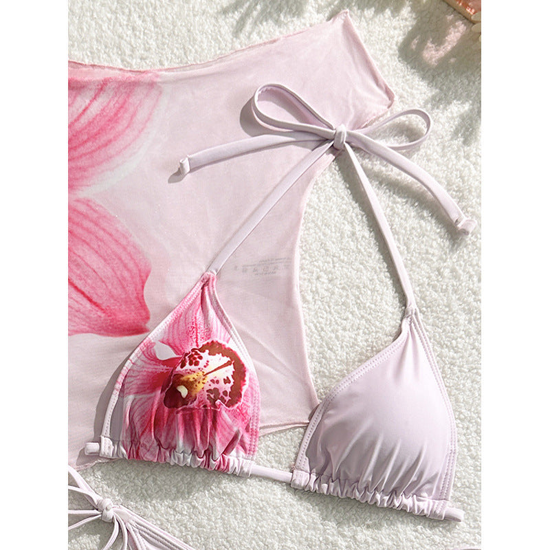 Damen Bikini-Set mit floralem Overlay Drune