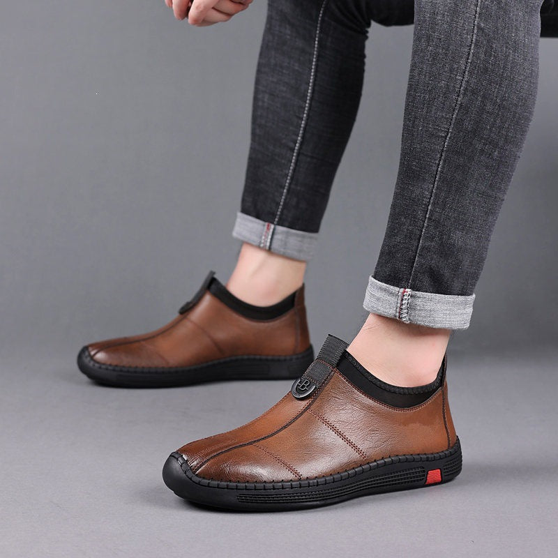 Herren Klassische Slipper Drune