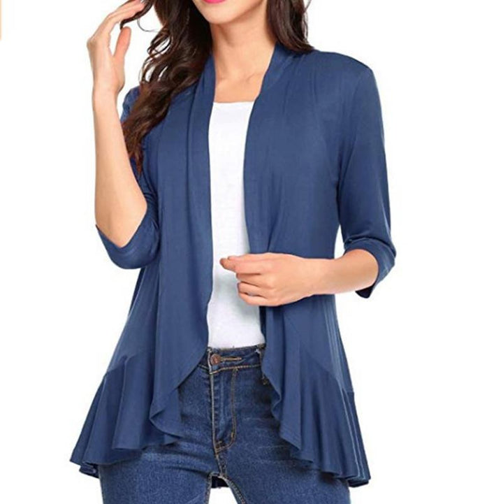 Damen Leichte Strickjacke mit asymmetrischem Saum Drune