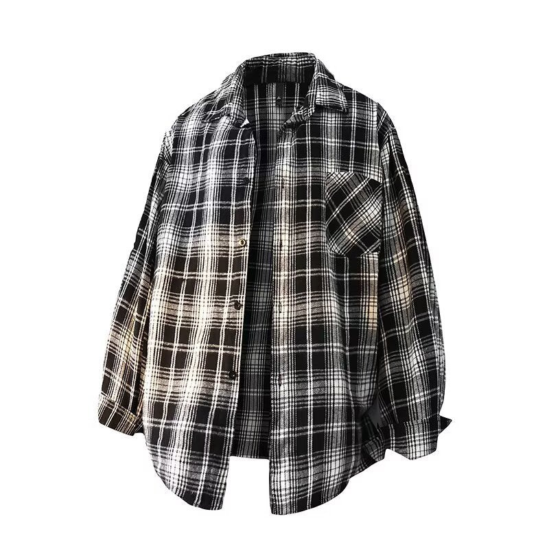 Damen Oversized Karohemd Drune