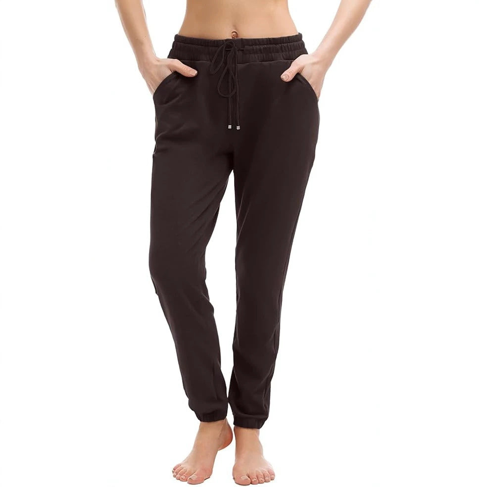 Damen Jogginghose mit hohem elastischem Bund, Tunnelzug und schmal zulaufenden Säumen Drune