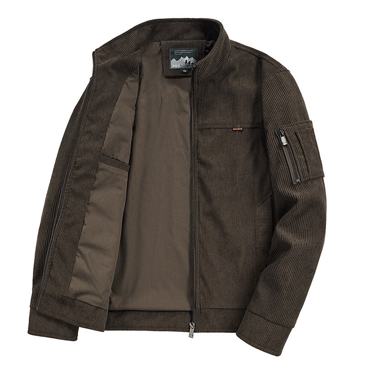 Herren modische Outdoor-Jacke mit strukturierten Details Drune