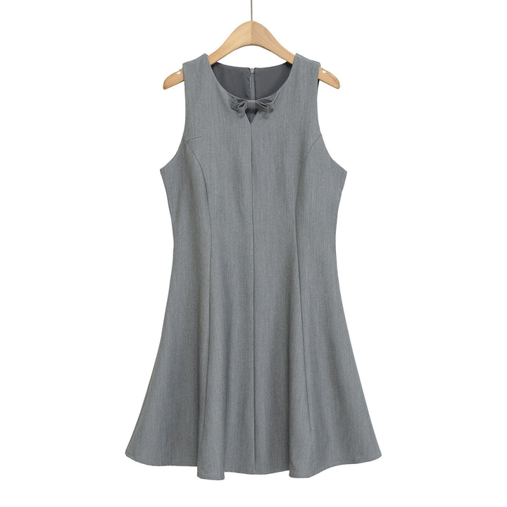 Damen Besprechungs-Kleid mit eleganter Schleifenverzierung und fließendem Schnitt Drune