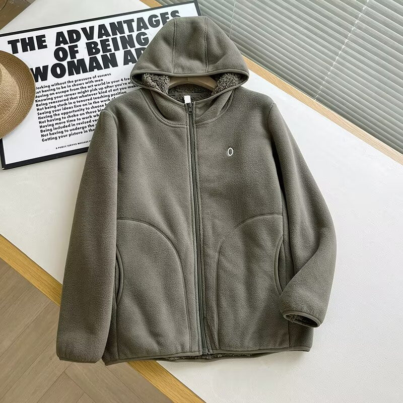 Damen warme Fleecejacke mit kuscheligem Innenfutter Drune