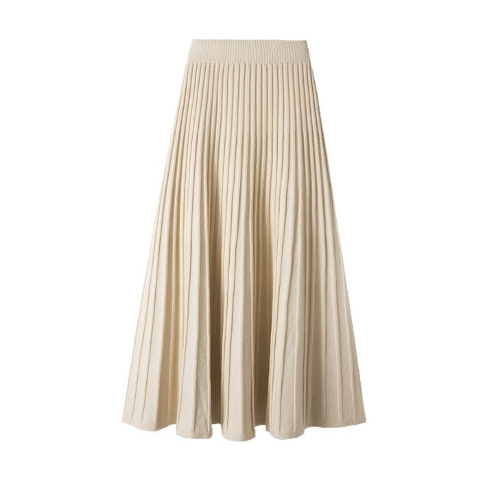 Damen Plissierter Maxirock aus weichem Strick Drune 1787632206
