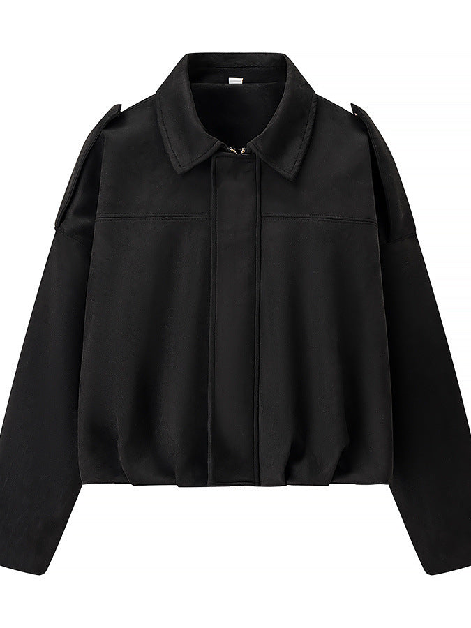 Damen cropped Übergangsjacke mit modernen Details und lässiger Passform Drune