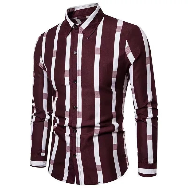 Herren Langarmhemd Drune