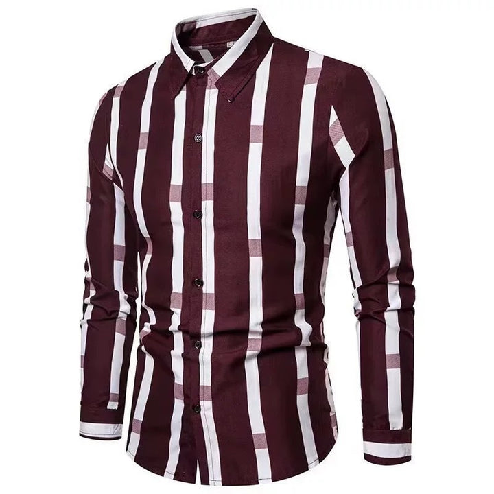 Herren Langarmhemd Drune