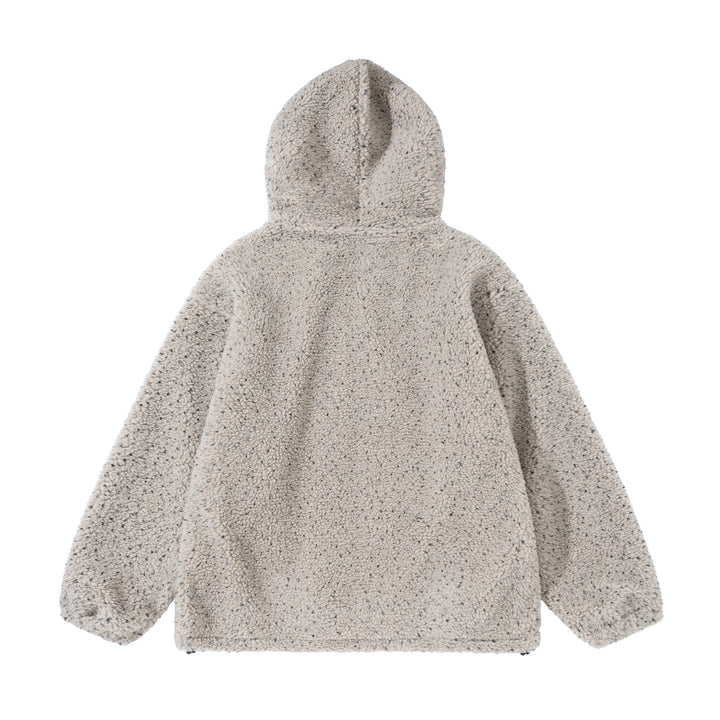 Unisex Boxy Teddy‑Fleece Kapuzenjacke mit Reißverschluss Drune
