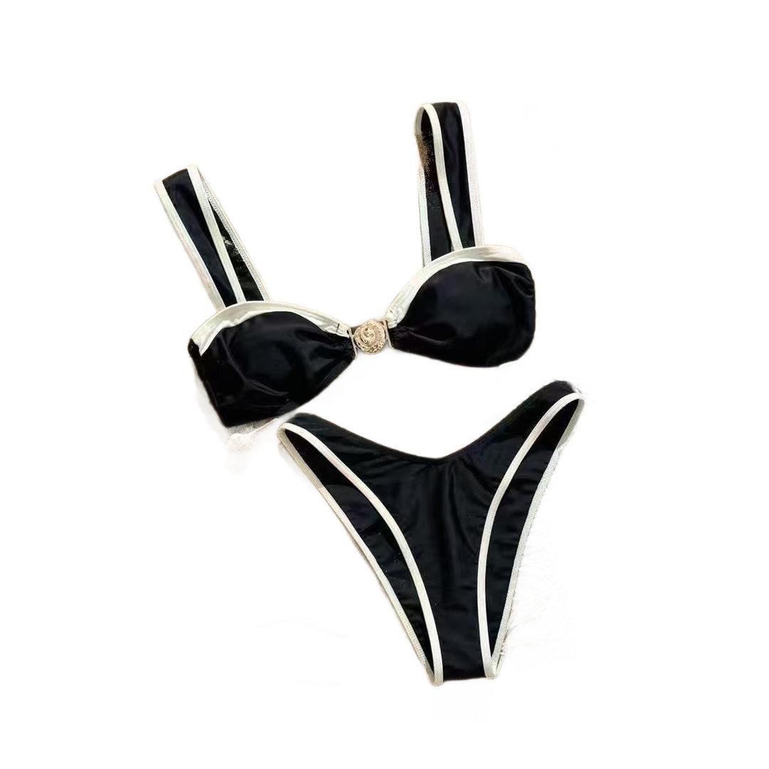 Damen Designer-Bikini mit verzierten Trägern Drune