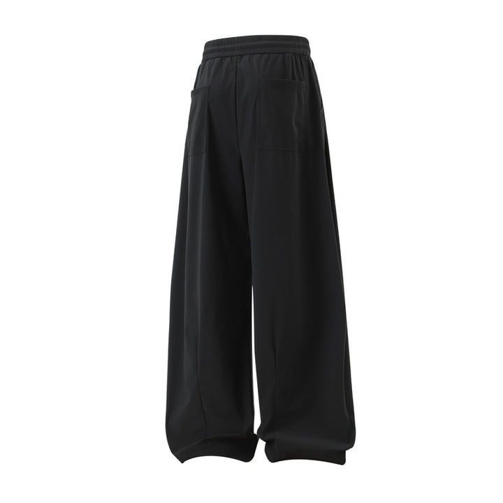 Damen Extraweite Palazzo‑Hose im Oversize‑Baggy‑Schnitt mit Elastbund & Tunnelzug Drune