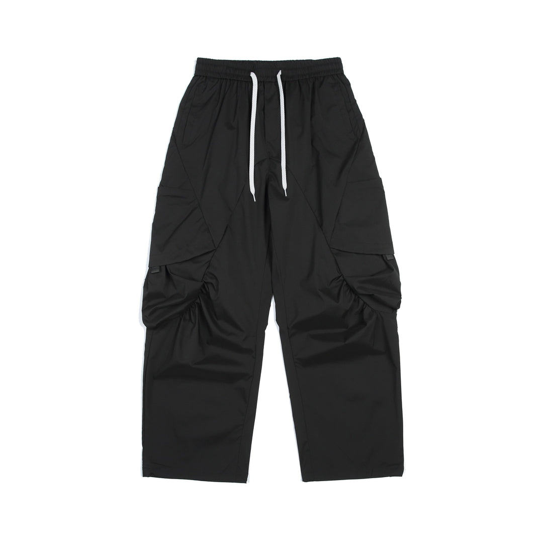 Herren Funktionale Cargo‑Hose im Tech‑Nylon mit elastischem Bund und Kordelzug Drune