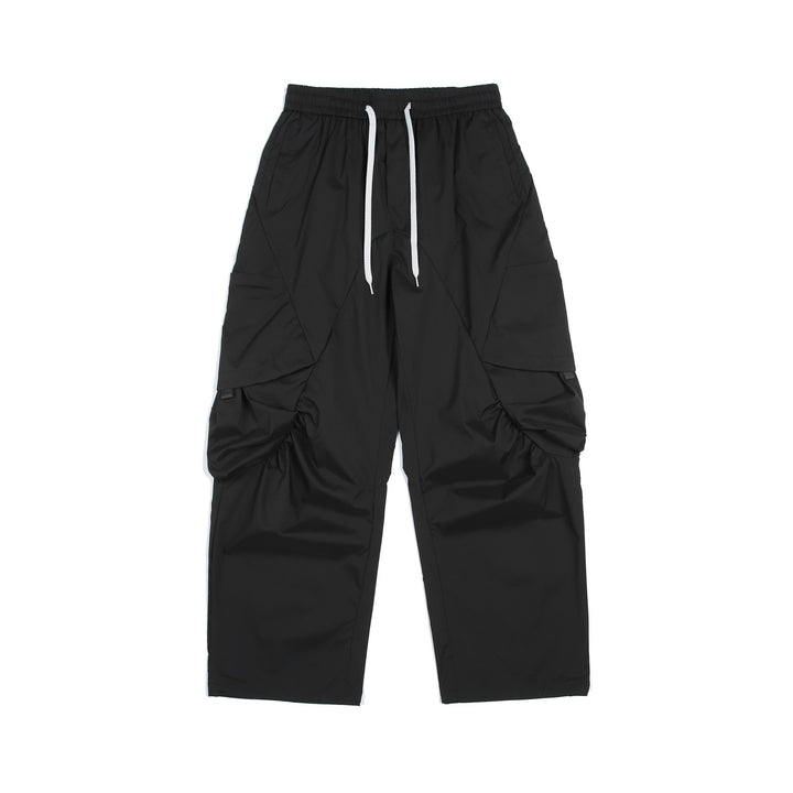 Herren Funktionale Cargo‑Hose im Tech‑Nylon mit elastischem Bund und Kordelzug Drune