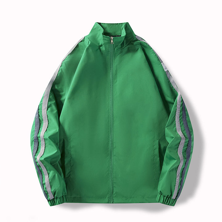 Herren Funktionsjacke mit hohem Kragen und seitlichen Reißverschlusstaschen Drune