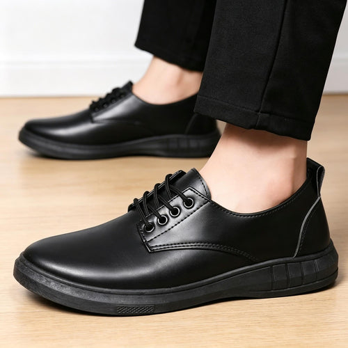 Herren Komfortable Lederschnürschuhe Drune
