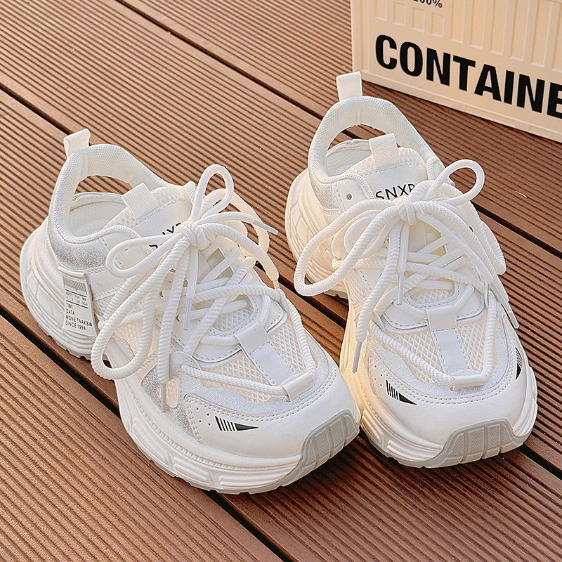 Damen Sportliche Sneakers mit atmungsaktivem Mesh-Obermaterial und rutschfester Sohle Drune