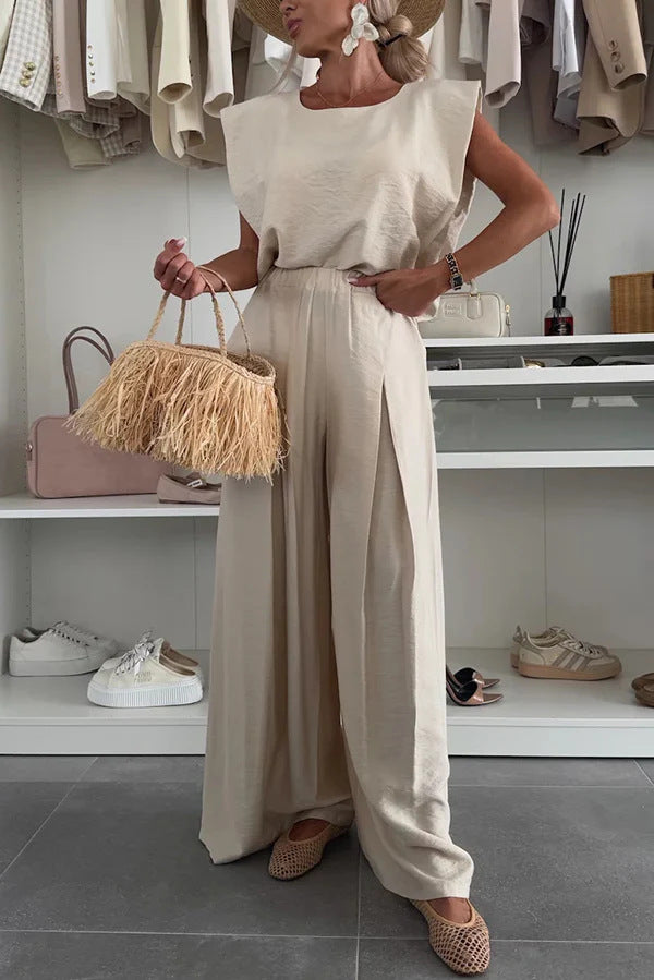 Damen Eleganter Jumpsuit mit lässigem Oversized-Schnitt und weitem Bein Drune