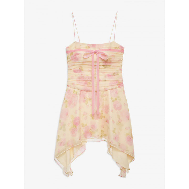 Damen Sommerliches Kleid mit floralem Design und asymmetrischem Saum Drune