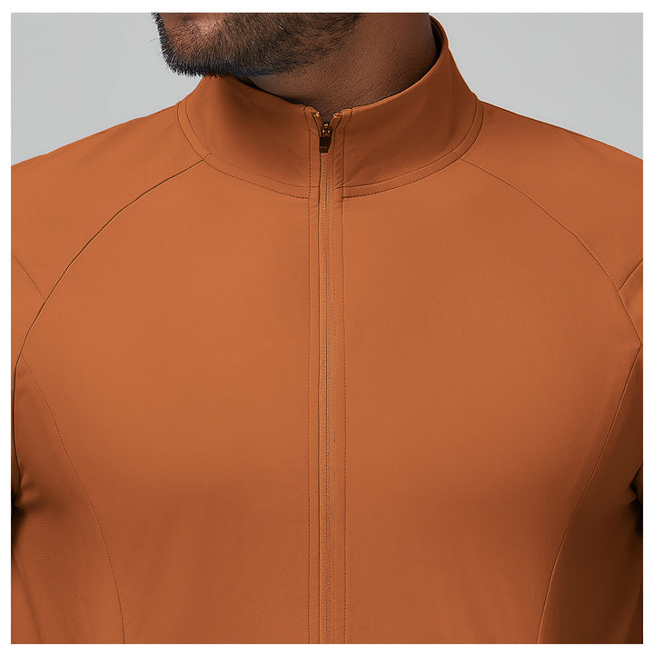 Herren Sportliche Funktionsjacke mit hochgeschlossenem Kragen Drune