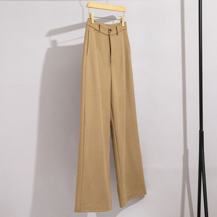 Damen Lang geschnittener Wollmix-Blazer mit Ein-Knopf-Verschluss und Pattentaschen Drune