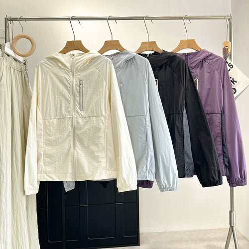 Damen leichte und atmungsaktive Übergangsjacke mit praktischen Reißverschlusstaschen Drune