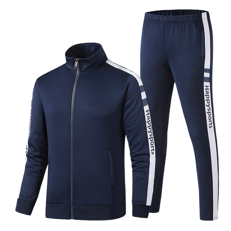 Damen Sportliches Trainingsset mit Zip-Jacke und Kontrast-Trackpants Drune