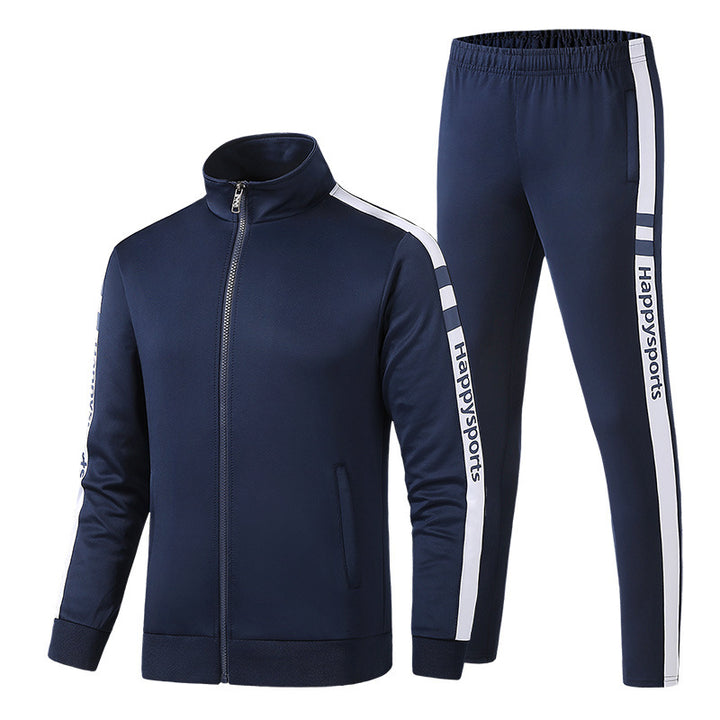 Damen Sportliches Trainingsset mit Zip-Jacke und Kontrast-Trackpants Drune