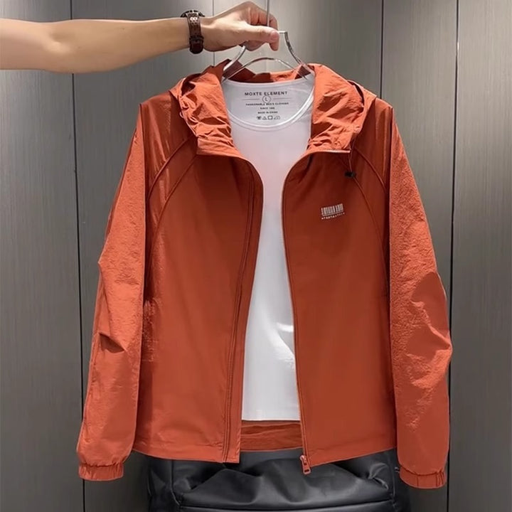 Herren Leichte Funktionsjacke mit Kapuze Drune