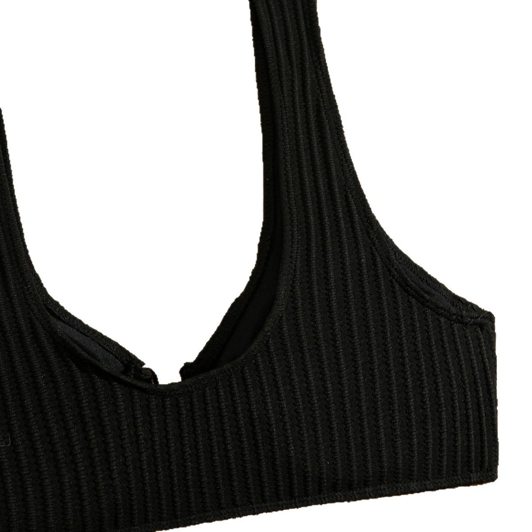 Damen Bikini-Set mit moderner Rippstruktur und eleganten Goldakzenten Drune