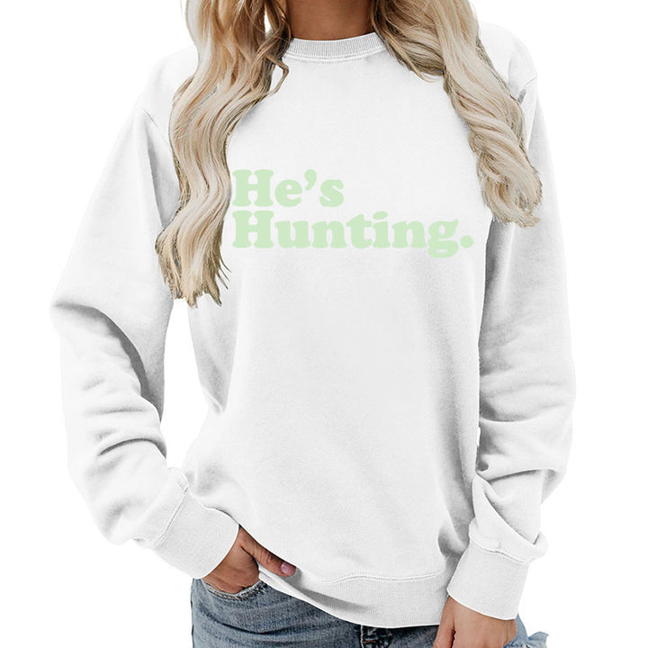 Damen Sweatshirt mit modernem Schriftzug und lässigem Schnitt Drune
