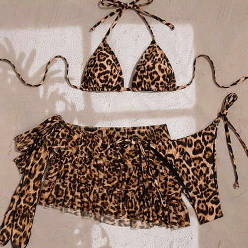 Damen Triangel-Bikini mit voluminösem Rüschenslip Drune