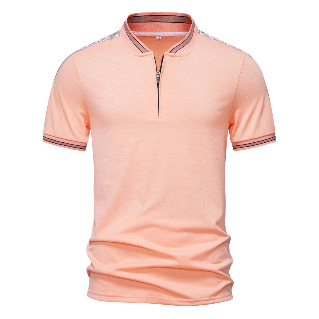 Herren Poloshirt mit hochwertigem Stehkragen und praktischem Reißverschluss Drune