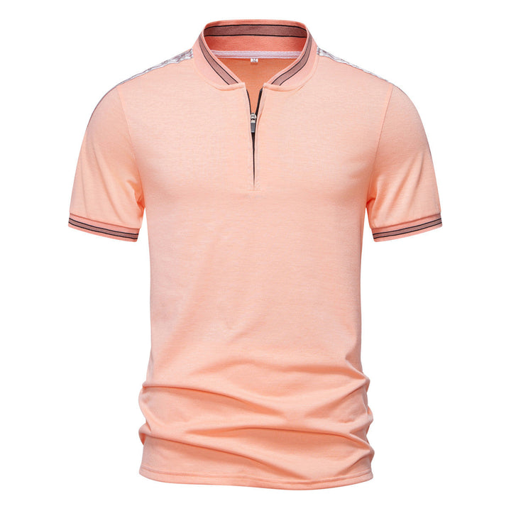 Herren Poloshirt mit hochwertigem Stehkragen und praktischem Reißverschluss Drune