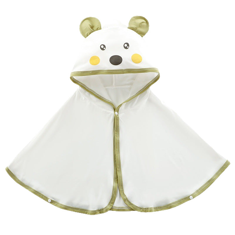 Unisex nan weiches Kapuzenponcho für Babys mit Bärenohren und drapiertem Badeponcho aus Mikrofaser Drune