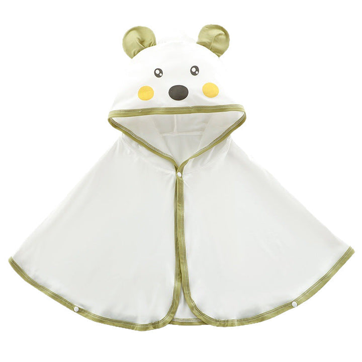 Unisex nan weiches Kapuzenponcho für Babys mit Bärenohren und drapiertem Badeponcho aus Mikrofaser Drune