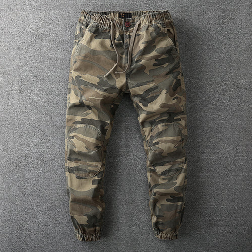Herren Cargohose im Jogger‑Stil mit elastischem Bund und Knieverstärkung Drune