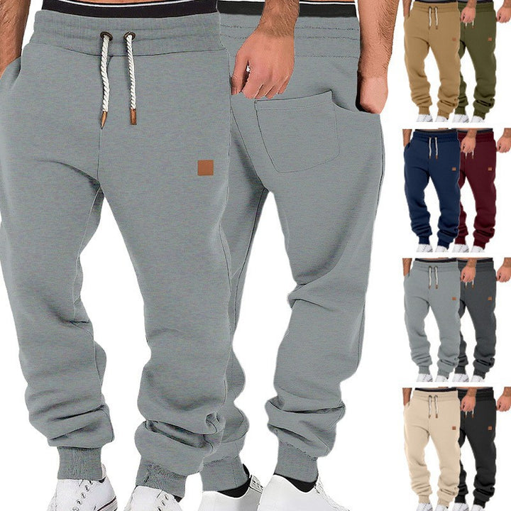 Herren Relax-Fit Fleece-Jogginghose mit Bündchen und Kordelzug Drune