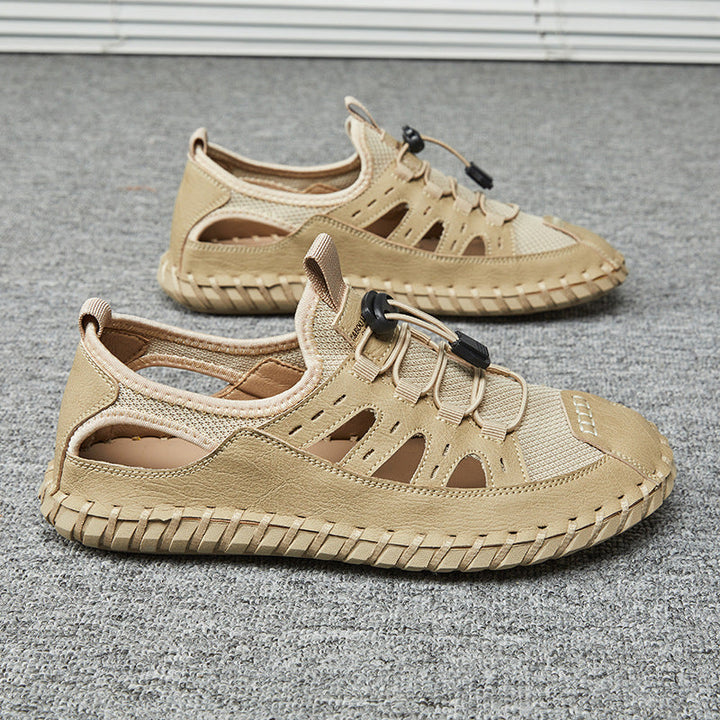 Herren Atmungsaktive Outdoor-Schnellschnürsandalen Drune