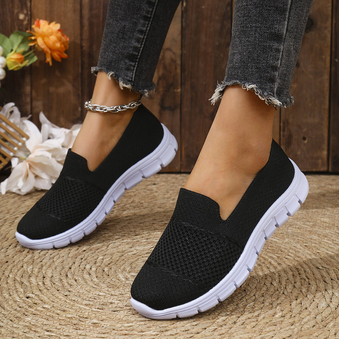 Damen Atmungsaktive Slip-On Sneakers mit flexiblem Sohlenkomfort Drune