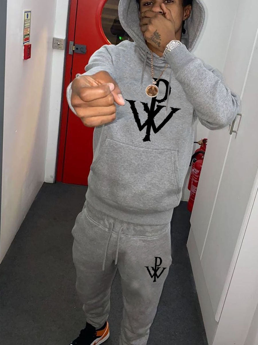 Herren Hoodie und Jogginghose-Set mit hochwertigem Logo-Design Drune