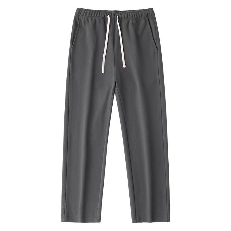 Herren Bequeme Freizeithose mit elastischem Bund und Seitentaschen Drune