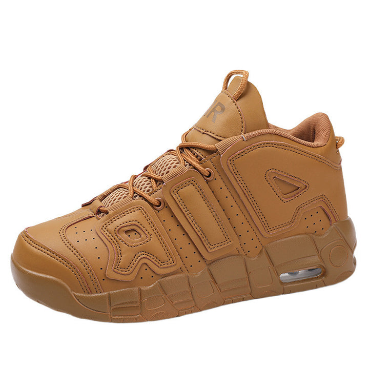 Unisex hochwertige Streetball-Sneaker mit perforiertem Obermaterial, verstärkten Overlays und gedämpfter Wellen-Zwischensohle Drune