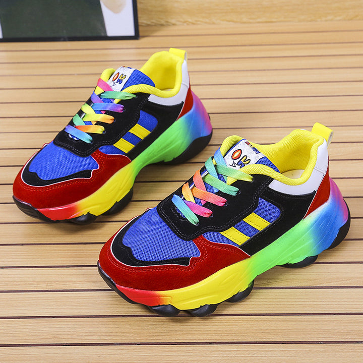 Damen Sportliche Sneakers mit farbenfrohen Akzenten und rutschfester Sohle Drune