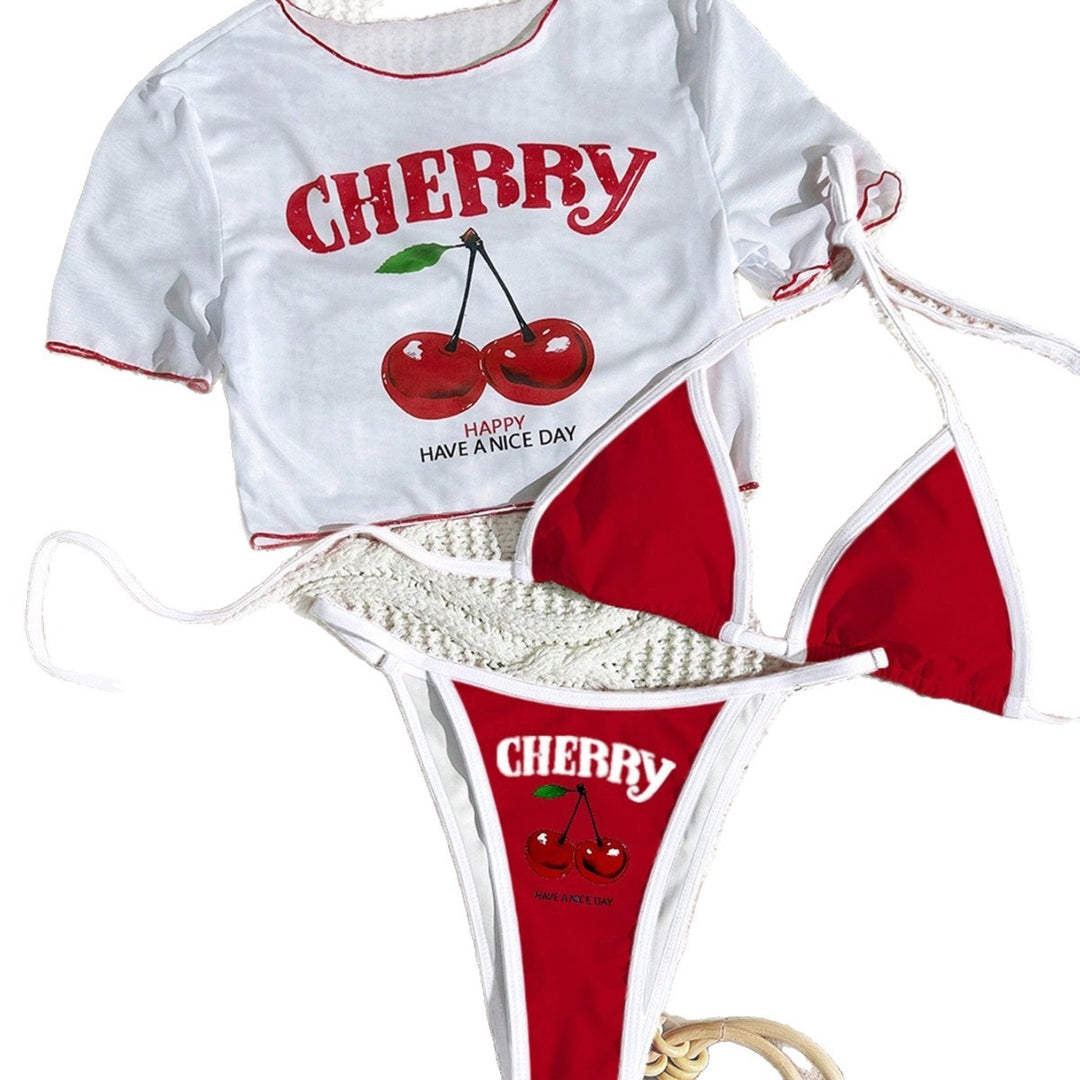 Damen Bikini-Set mit kreativem grafischen Design Drune
