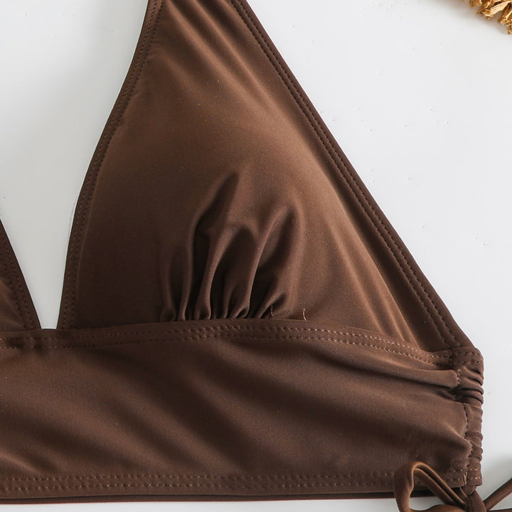 Damen verstellbares Bindebikini-Set Drune